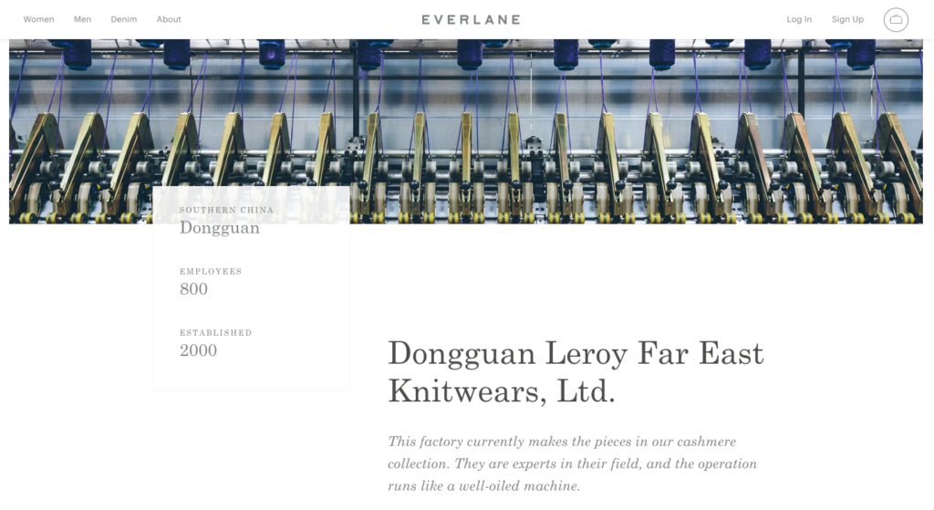 Everlane Cashmere Factory