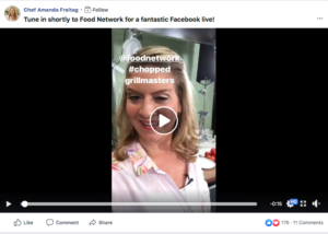 Food Network Facebook Live Teaser Video